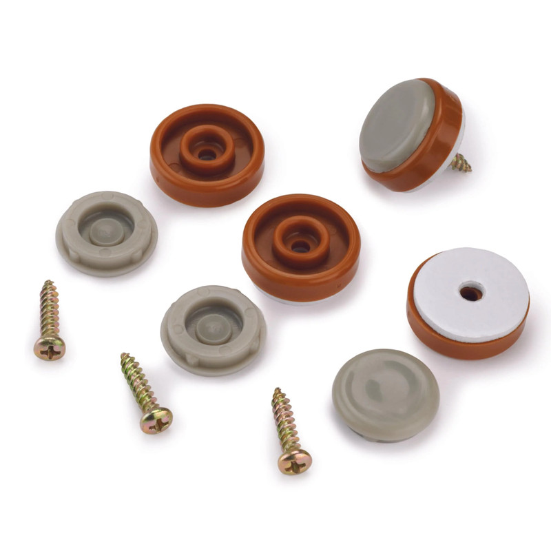 Slider Foot Floor Protector - 1" - Caramel - 8 Piece
